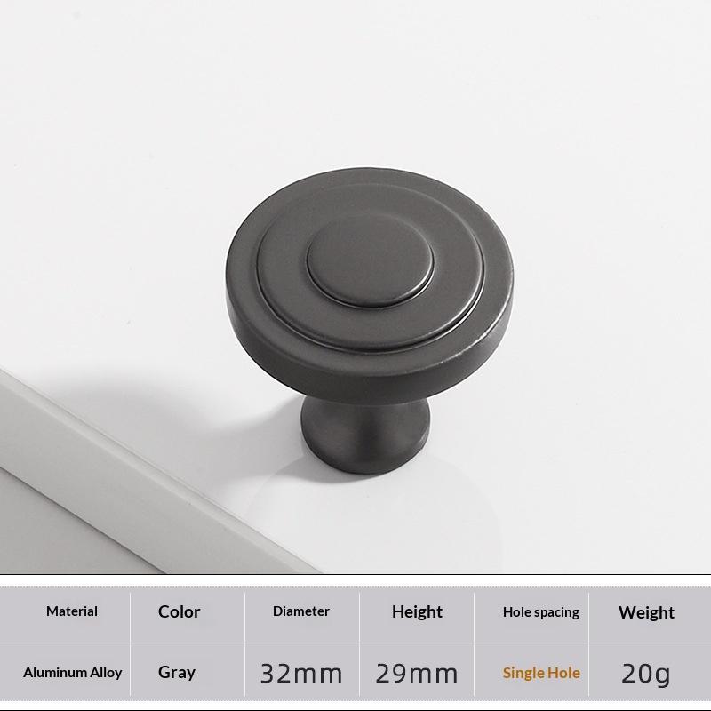 Aluminum Alloy Furniture Knobs Rustproof Waterproof Surface Classic Design for Cabinet Drawer Dresser Bathroom Kitchen Furniture