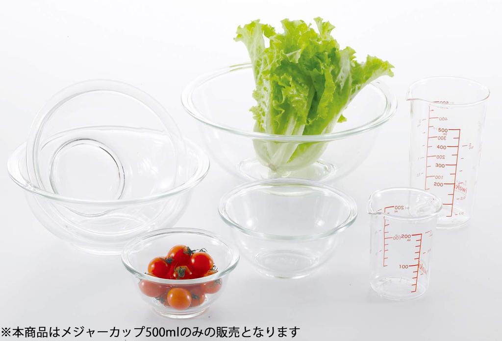 Iwaki Heat-Resistant Glass Measuring Cup, 500ml, KTMC-500