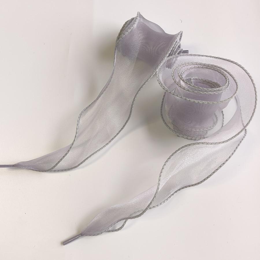 Cordones para Zapatillas Deportivas DE Training Blancos de Cuero, Cordones para Zapatos Casuales de Ocio, Cordones de Hilo de Cola de Pez de 4 cm de Ancho, Lazo de Chifón
