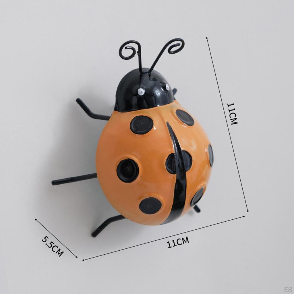 Adorable Ladybug Metal Wall Art for Home and Garden