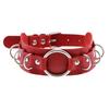 Halloween Punk Gothic Exaggerated O-Chain Pu Leather Collar, Fashionable Daily Wear Accessory