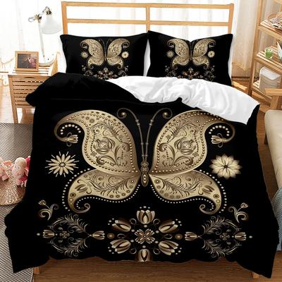 Bohemian Duvet Cover Set 3D Golden Sun And Moon Bedding Set For Kids Teens Adults Double Queen King Size Polyester Qulit Cover