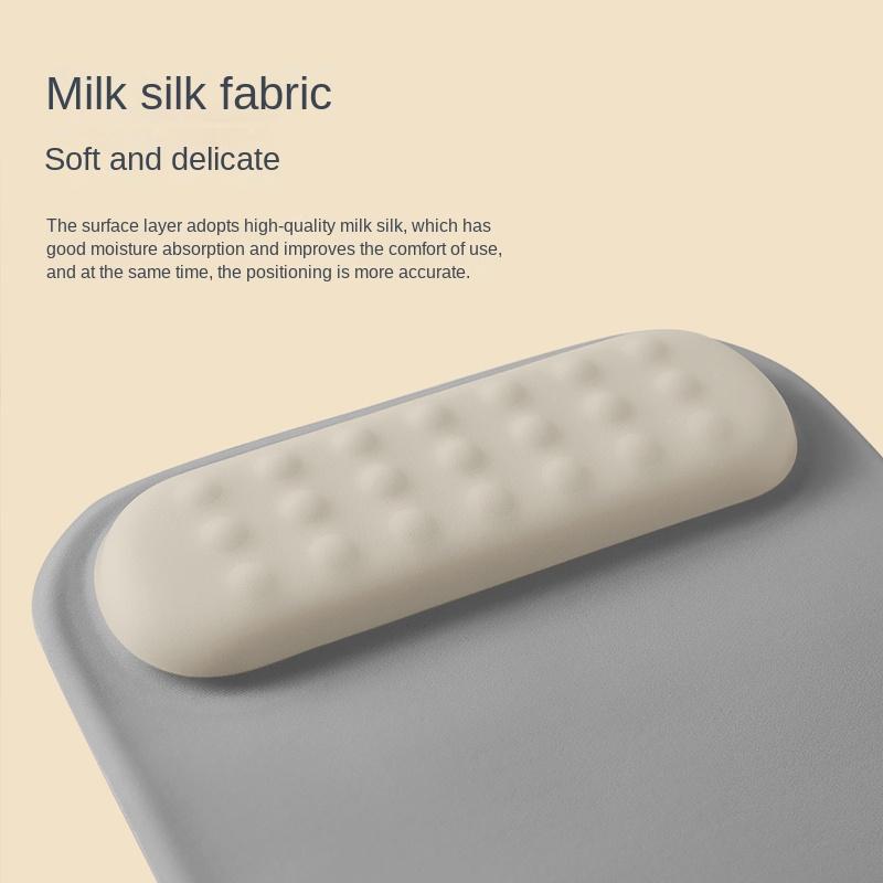 Mouse Pad with Wrist Rest Pad Ergonomic Anti-slip Silicone Base Gaming Accessories Mouse Pad Memory Foam Wrist Pad