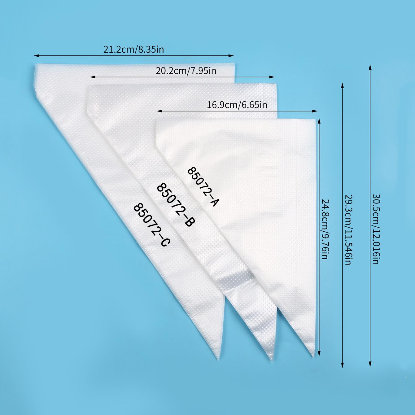 Thickened Disposable Piping Bag Set - 100 Pieces for Cream, Cookie, and Cake Baking