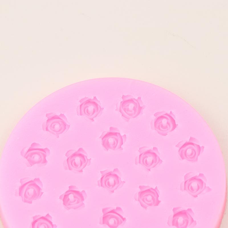 Mini 20 de găuri cu flori de cireș, trandafiri, matriță din silicon, în formă de floare, ciocolată, fondant, desert, prăjitură cu flori, instrument decorativ de copt