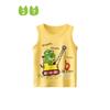 27Kids Children's Clothing Kids Vest I-Shaped Summer Crane Dinosaur Clothes Baby Boy Sleeveless for Boy Tops Pure Cotton
