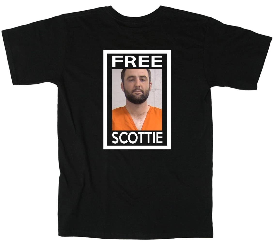 Black Scottie Scheffler Mugshot Free Scottie Short Sleeve T-Shirt XXL