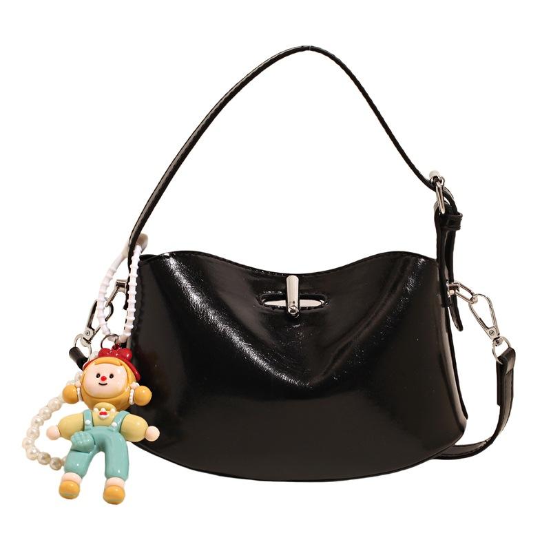 

Мультяшная сумка-подвеска для аксессуаров, милая, креативная, летняя новинка, высококачественная текстура, универсальная сумка через плечо, мессенджер, женская No pendant чёрный