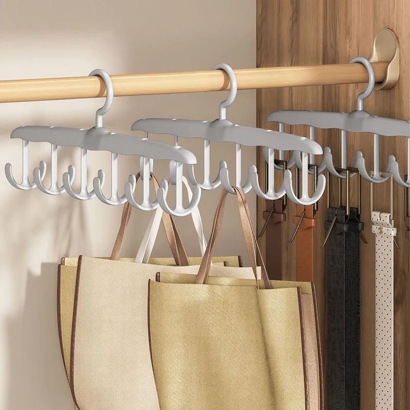 

3/5pcs 6 Hooks Women Storage Bra Hangers Clothes Rack Home Wardrobe Accessories Scarf Organizer Men Tie Belt Hanger Organizer