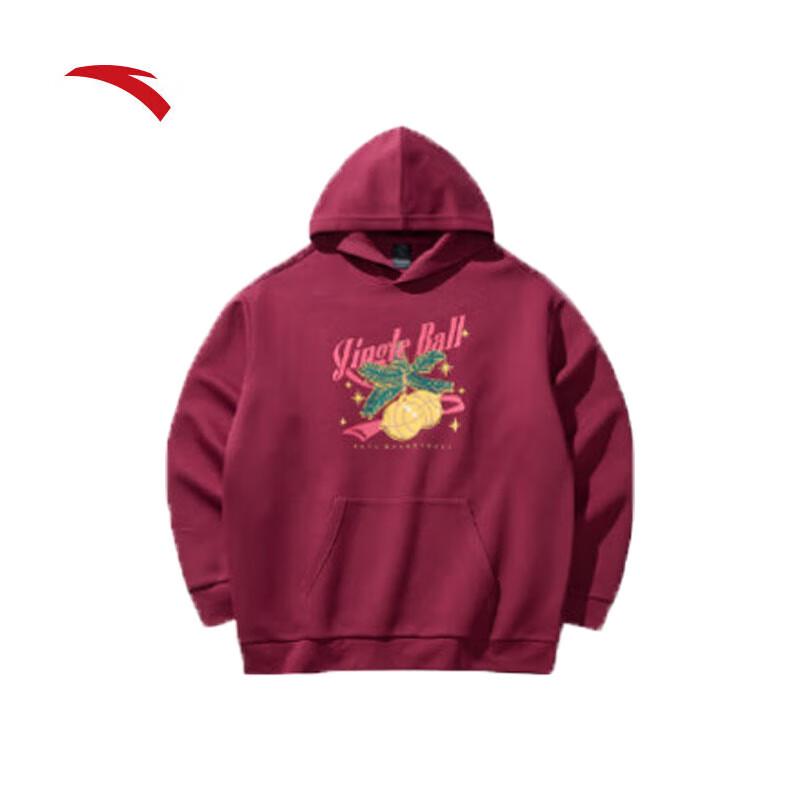 Anta Unisex Loose Fit Christmas Hooded Pullover