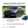 4x Für Toyota Harrier Venza XU80 XLE 2022 2023 Seite Vent Deflektoren Sonne Regen Fenster Visiere Windschutzscheibe Abdeckung Auto