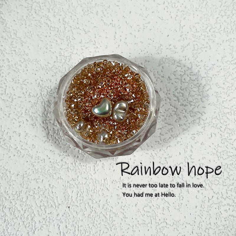 

Heart-Shaped Pearl & Crystal Nail Art Accessories Pack