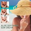 Natural Aloe Vera Sunscreen SPF50+ - Aloe Soothing Sun Cream, Lightweight Waterproof Sunscreen For Avoiding Skin Damage From Ultraviolet Radiation
