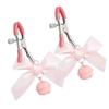 Sex Toys Bell Bow Breast Clip Husband and Wife Flirt Bondage Mimi Masturbation Female Alternative Toys