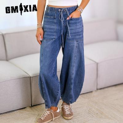 Women's Fashion Casual Solid Color Print High Waist Pants & Capris