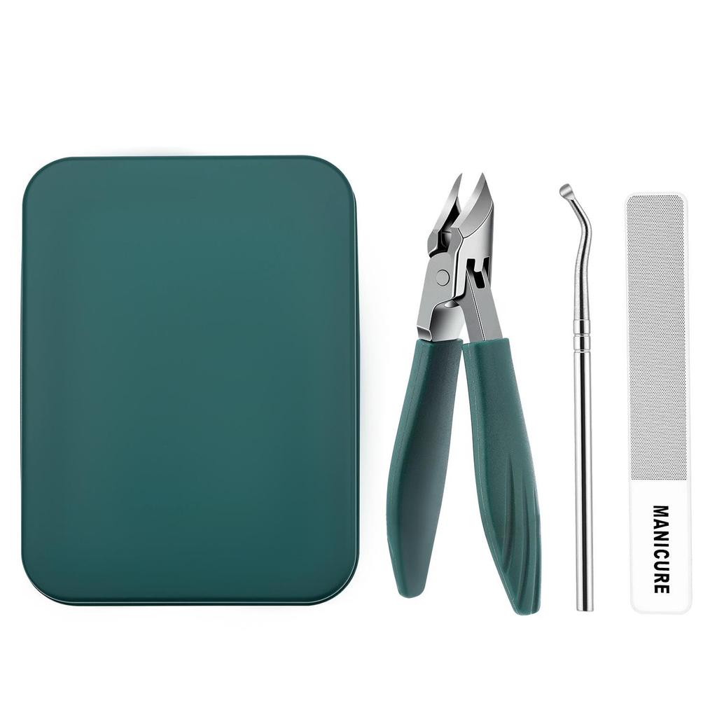 Super Sharp Stainless Steel Large-Opening Nail Clipper Set, Oblique-Edge Pedicure Tools