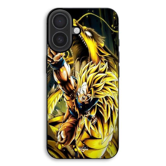 Coque de téléphone - MANIACASE - iPhone 17 - Silicone TPU - Souple - Motif Son Goku SSJ3