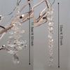 Crystal Christmas Icicle Pendants Teardrop Rhinestone Tree Pendants  Christmas