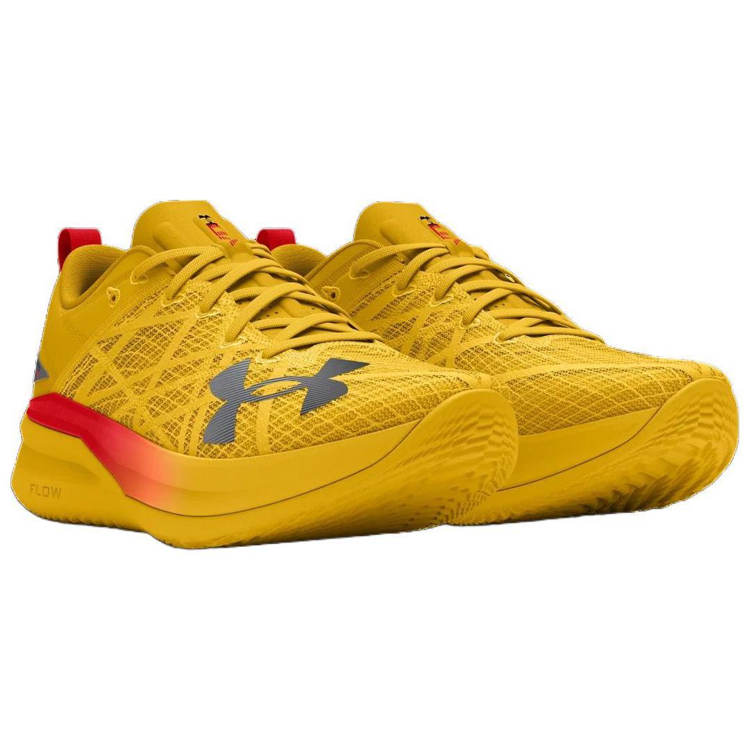 Under Armour Flow Velociti Pro Streetracer - Кроссовки унисекс Taxi Yellow Racer-Red — фото 3