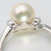 Used TASAKI Ring EU#55 Pt900Platinum/diamond 6.0g Silver jewelry