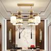 Oeny New Chinese Style Solid Wood Chandelier
