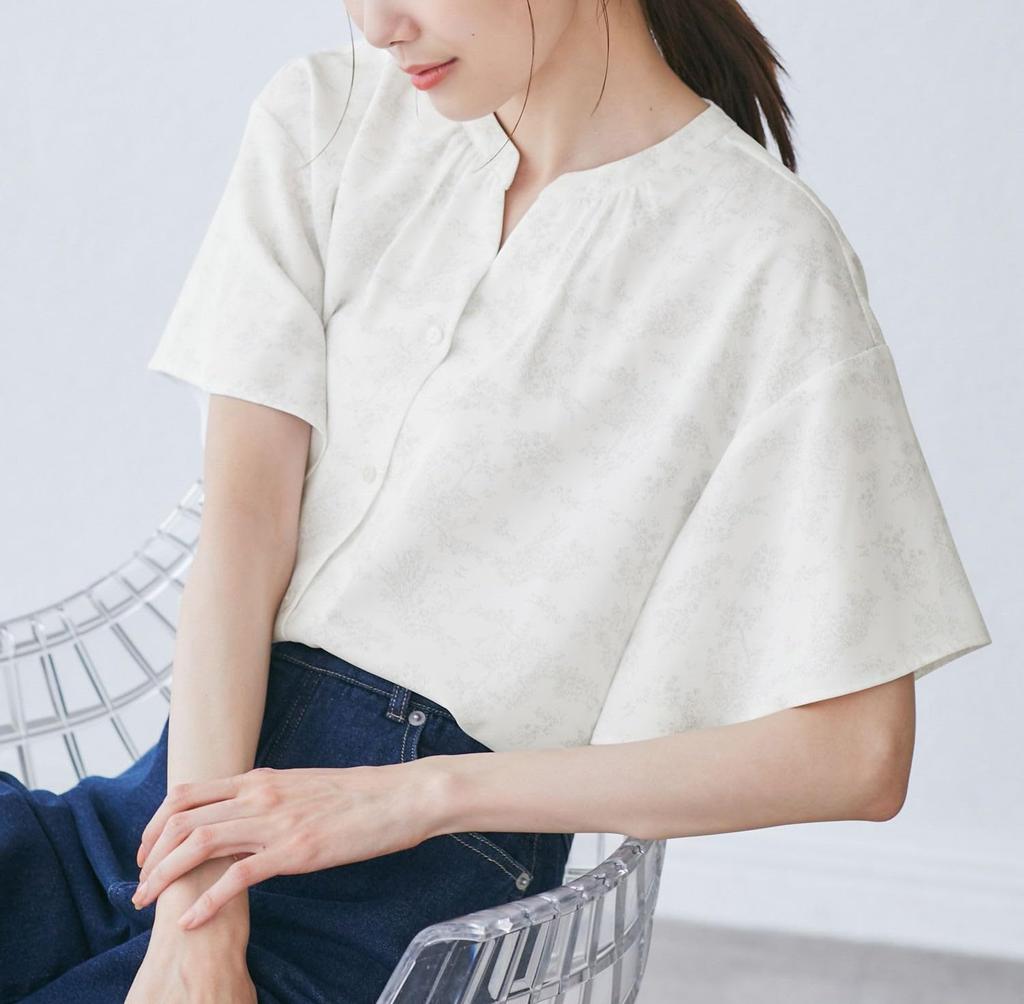 ROPE PICNIC French Skipper Blouse Natural Women's GDH15250, (17)
