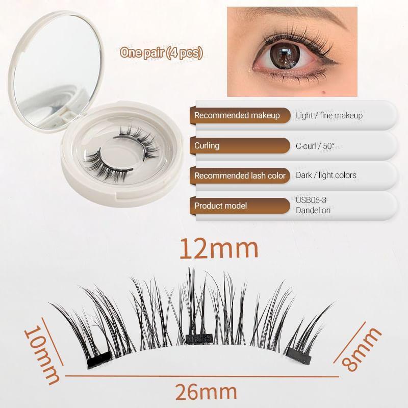 Buttermilk - Volume Crisscross Magnetic False Eyelashes with Applicator Clip