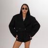 European and American women's clothing summer new fashion street long-sleeved short small blazer half-body pants two-piece set