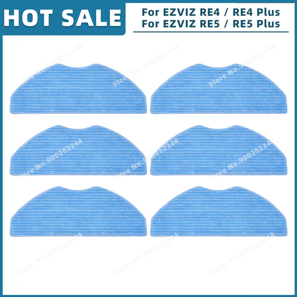 Compatible For EZVIZ RE4 / RE4 Plus / RE5 / RE5 Plus Replacement Parts Accessories Main Side Brush Mop Cloth Filter