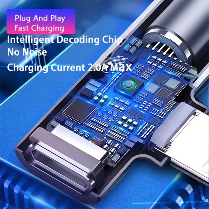 NEW 1 IN 1 Audio Headphone Charging Dual Adapter Splitter For iPhone XR XS X 7 8 11 11Pro For 1.1mm Jack to Earphone AUX Cable