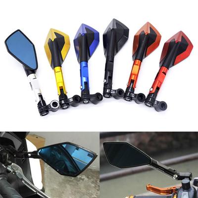1Pair Universal CNC Rear View Mirrors Replacement Metal Modified Side Mirrors