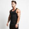 Muscleguys Summer Man Vest Running and Fitness T Shirt Slim Fit Fashion Trend Motion Fitness O-Neck Vest Top Tees