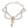Bowknot Pendant Imitation Pearl Necklace Palace Style Bridal Jewelry Accessories  for Women