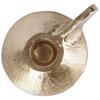 Gold Aluminum Taper Candle Holder with Handle 9x7.5x4cm