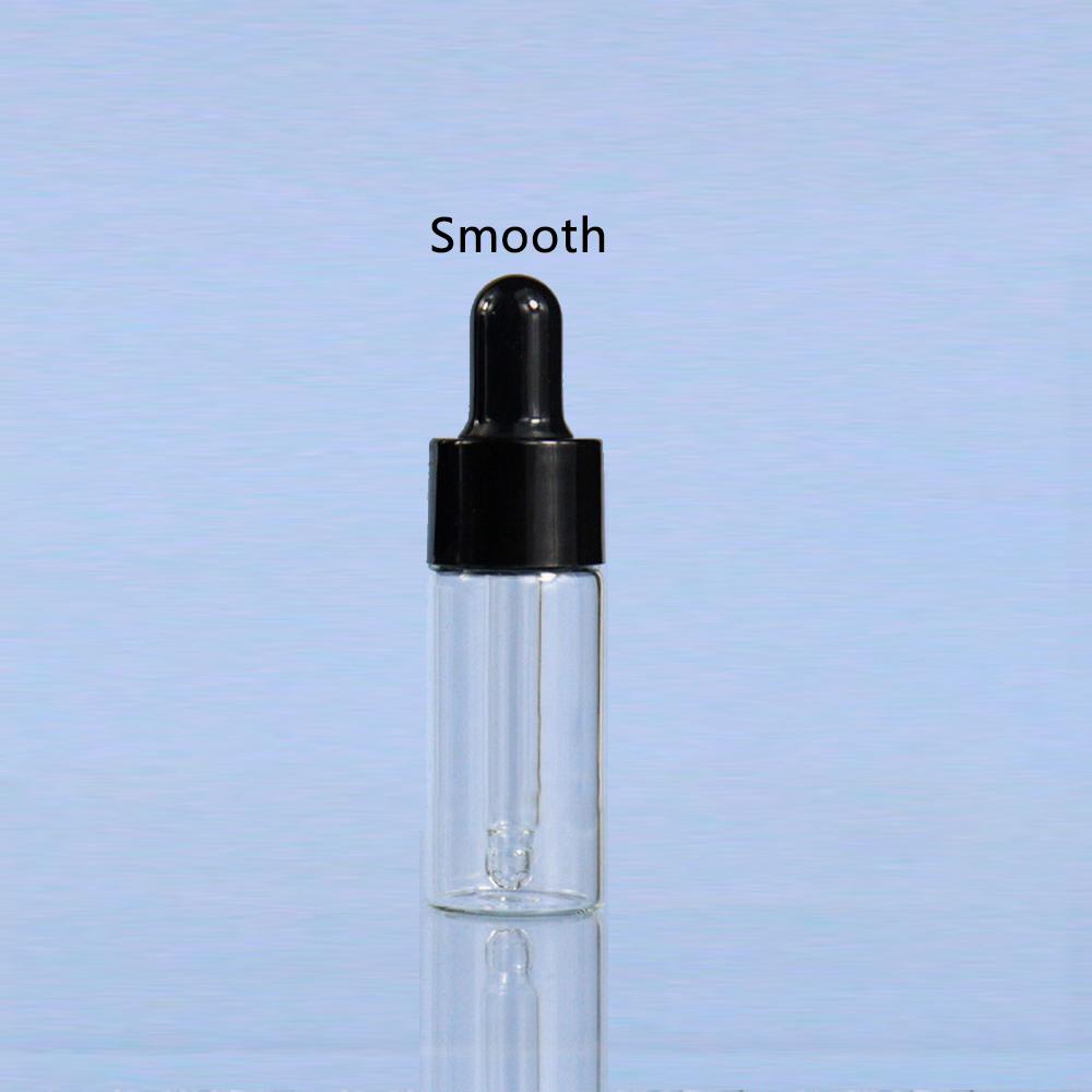 50pcs/100pcs 5ml 10ml 15ml 20ml Clear Glass  Dropper Bottle Jars Vials With Pipette Smooth