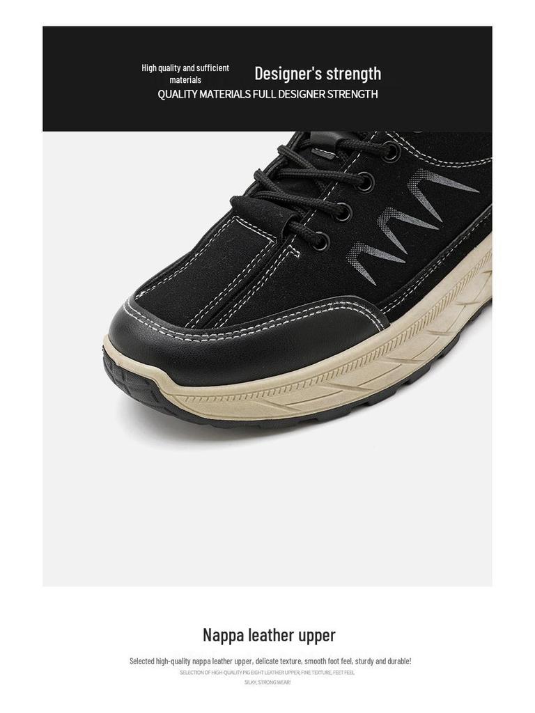 Cross-Border Men's Plus Size Hiking and Driving Sneakers - Autumn/Winter Fashionable Casual Shoes