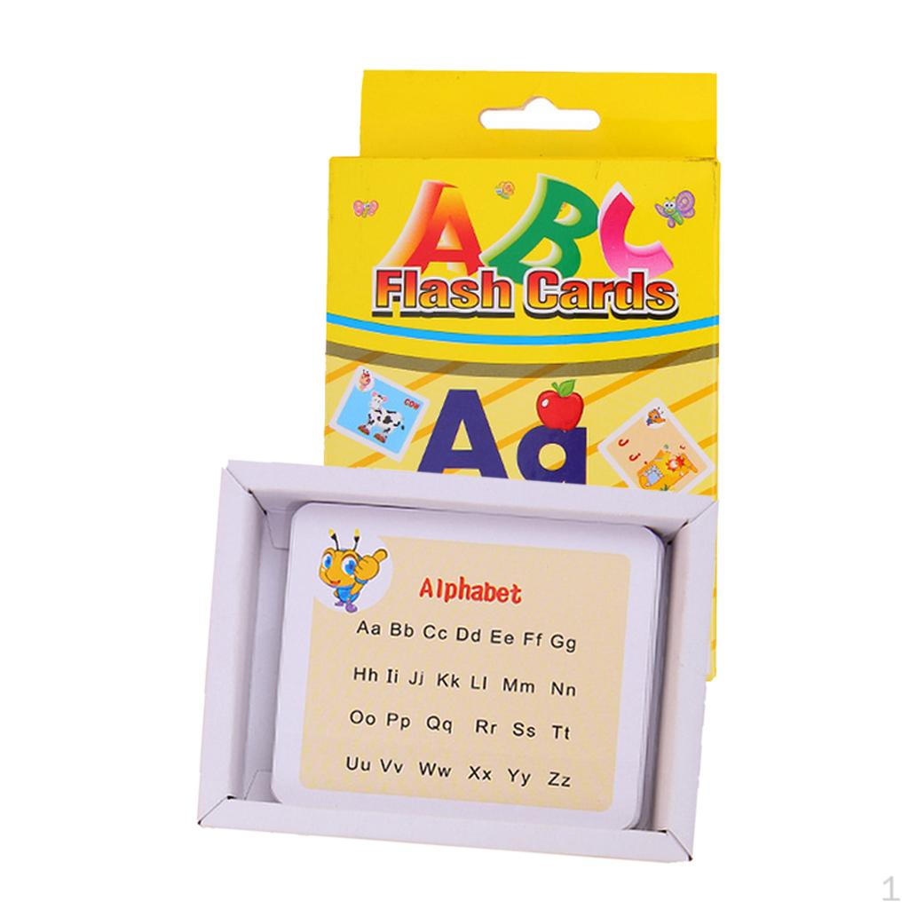 27 Pcs English Flash Cards For Kindergarten Preschool 8.9x7.5cm