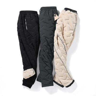 Thicken Snow Wear Lace-up High Waist Harem Pants Plush Velvet Lined Ankle Length Pantalones Casual Sweatpants Winter Women Broek