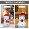 Christmas Decoration Snowman Outdoor. Christmas Decoration Christmas Light, Incl. LEDs, 30 Cm X 30 Cm X 51 Cm, Red+white