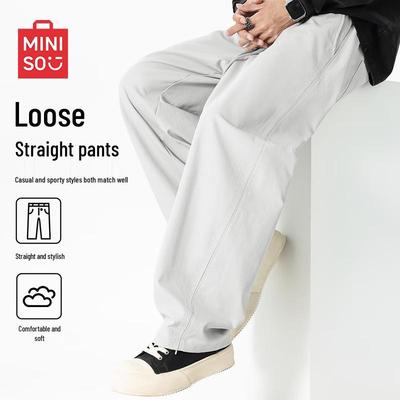 Men's Cleanfit Trendy Loose Fit Curved Leg Pants
