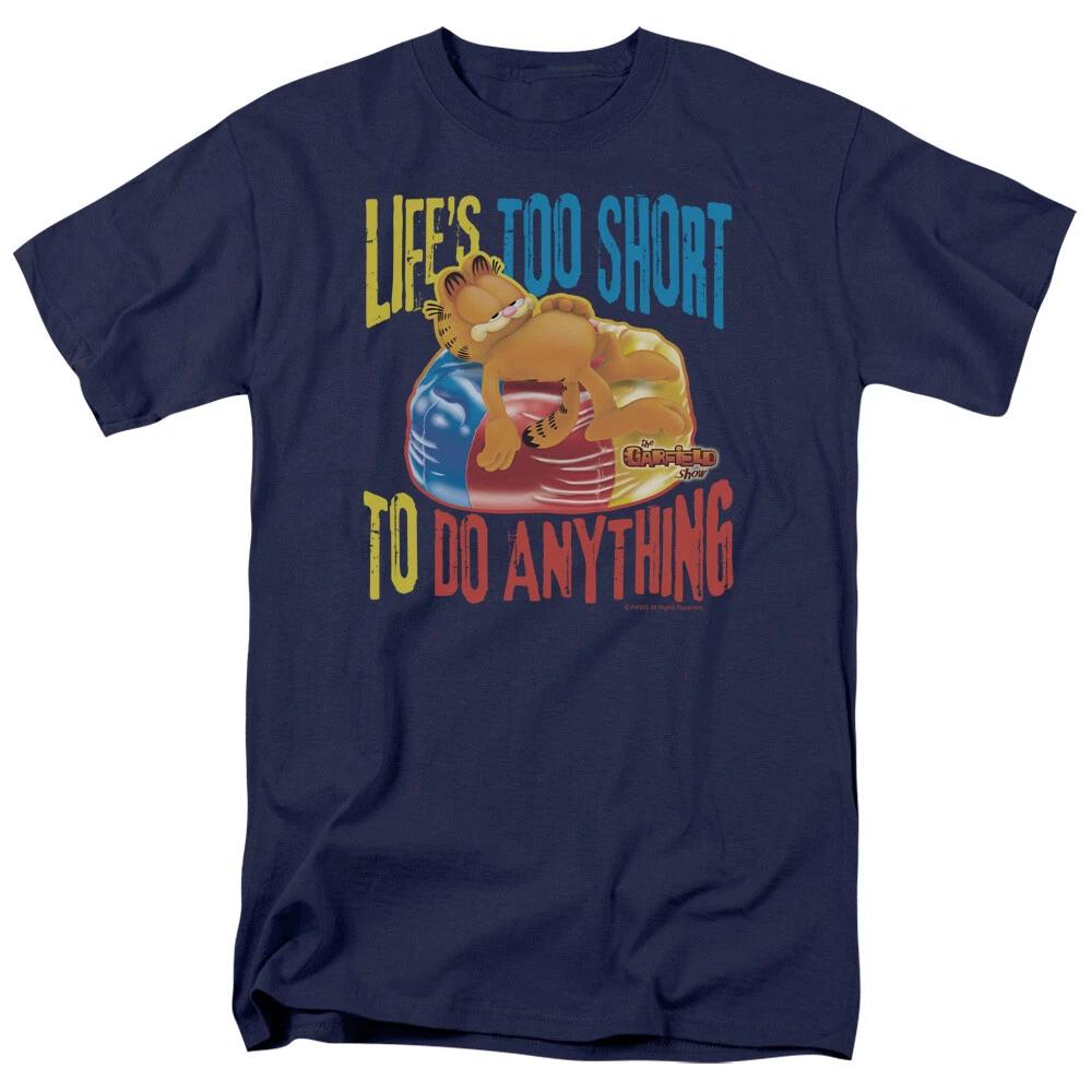 Футболка Garfield  Жизнь слишком коротка  - Обычная или майка - до 5XL L