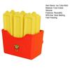 1 Set Silicone Ice Pop Mold with Suction Cup French Fries Shaped Ice Cube Tray for Freezer Easy-Release BPA-Free Fun Summer DIY for Homemade Popsicles
