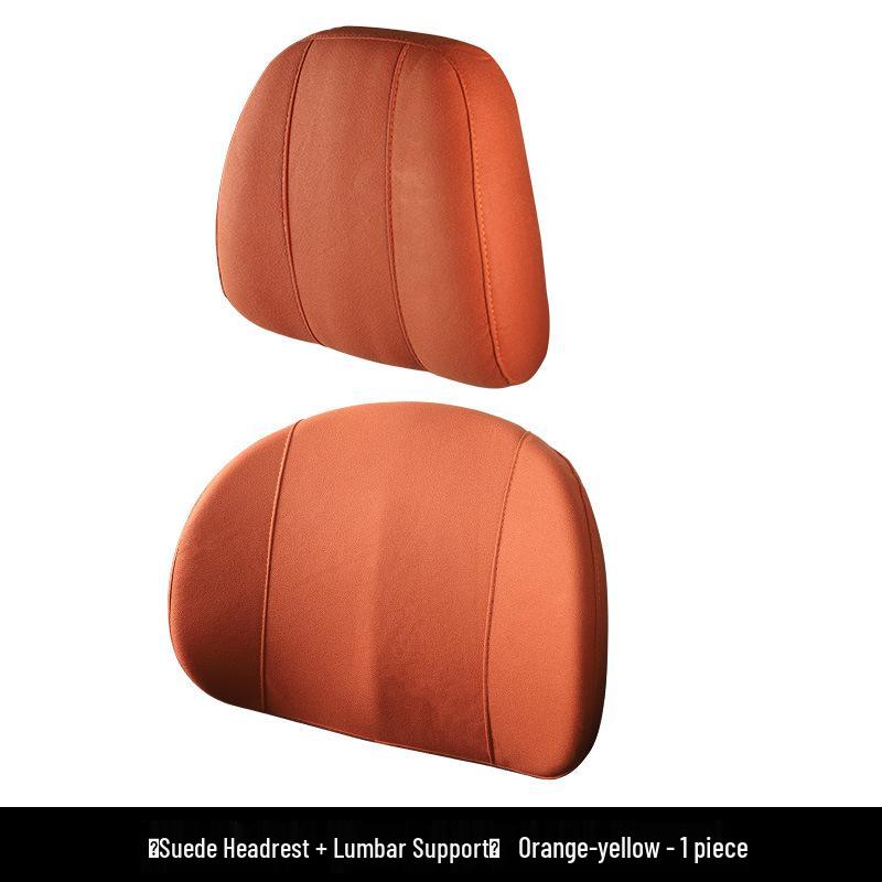 Car Seat Memory Foam Headrest & Lumbar Support Pillow