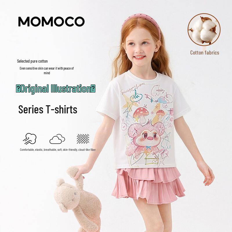 MOMOCO Girls  Original Illustrator Series Short Sleeve T-Shirt 160