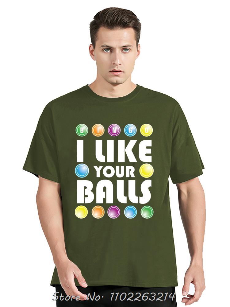 Pull My Balls Oversized T-shirt Make Me Yell Cotton Tshir Bingo Vintage Men Clothing Aesthetic Fitness T Shirt