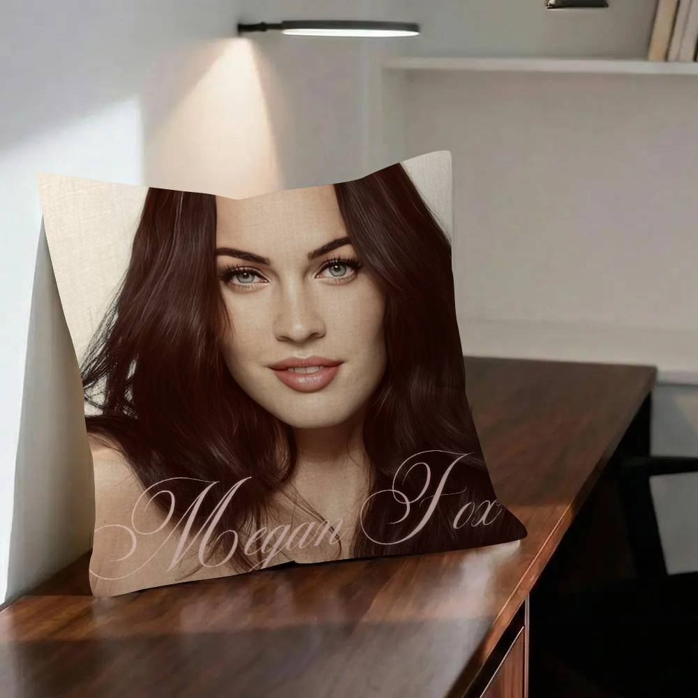 MMegan FFox Actor Classic Personalized picture text home decorative pillows Household Gifts xcm