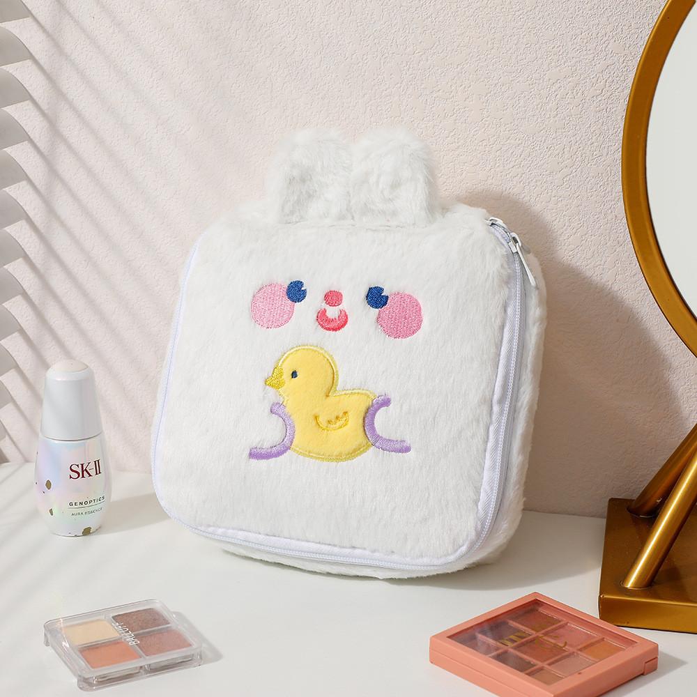 

Pen Pig Cartoon Case Large Capacity Stationery Storage Bag Desktop Storage белый