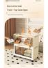 Compact Foldable Multi-Layer Storage Cabinet - No Installation Needed, Solid Color, Ideal for Home Living Room.