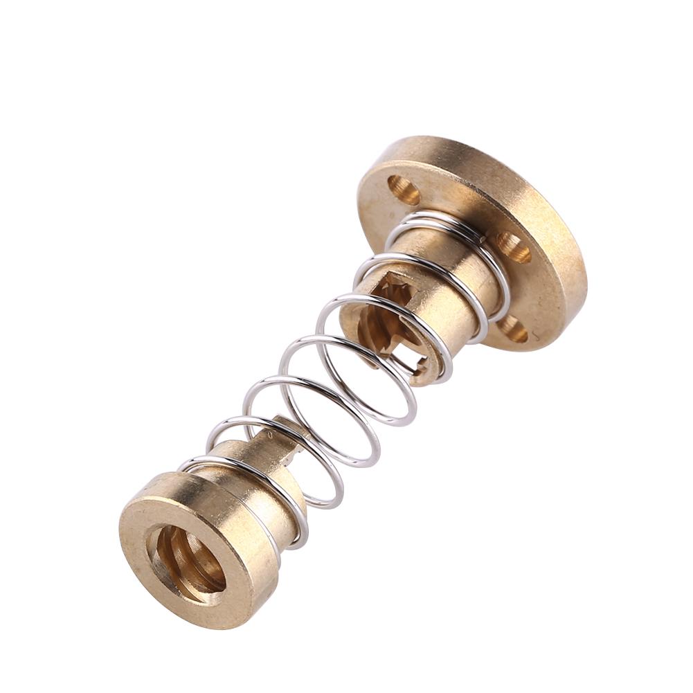 Anti Backlash Spring Loaded Elimination Gap Nut for T8 Threaded Rod Screw 3D Printer Part