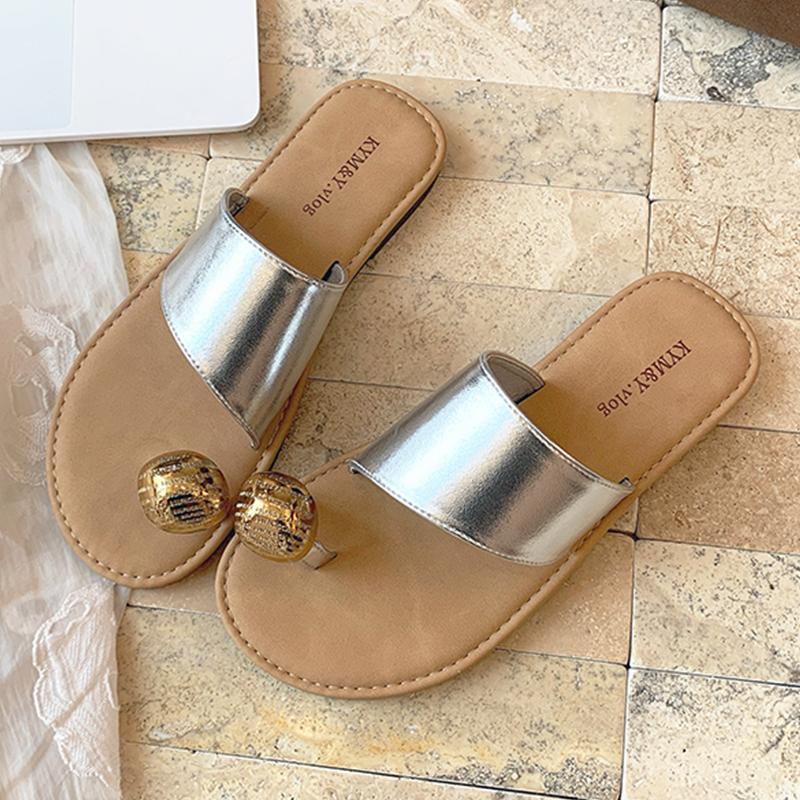 Fashion Flats Women Clip Toe Slippers Summer Casual Shoes Fashion Woman Sandals 2025 New Trend Brand Walking Cozy Beach Zapatillas Mujer